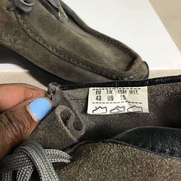 Mens Wallabee’s Sz.10M EUC Dolamite Worn once Suede Ankle booties Brown/gray - Picture 11 of 11